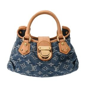 Louis Vuitton Monogram Denim Pleaty Blue Handbag